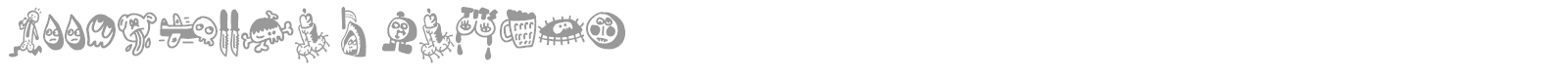 Woodcutter's DrawnX font preview